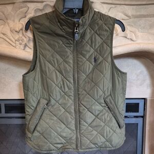 Ralph Lauren Olive Quilted Vest